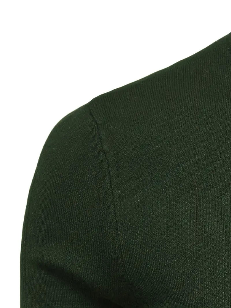 Men’s Slim fit Turtleneck Sweater - Soft Knit - Long Sleeve Smart Fino