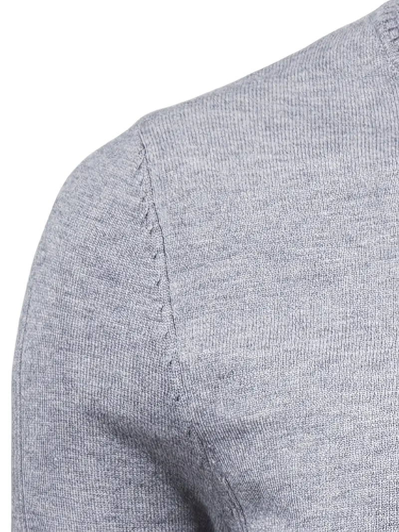 Men’s Slim fit Turtleneck Sweater - Soft Knit - Long Sleeve Smart Fino