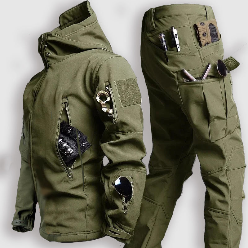Men's Outdoor Camouflage Jacket And Matching Pants Set Fino