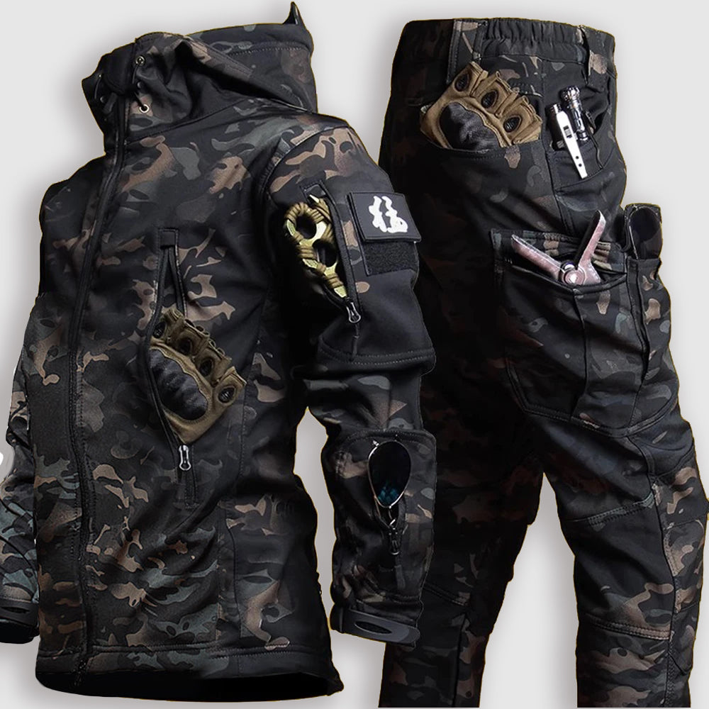 Men's Outdoor Camouflage Jacket And Matching Pants Set Fino