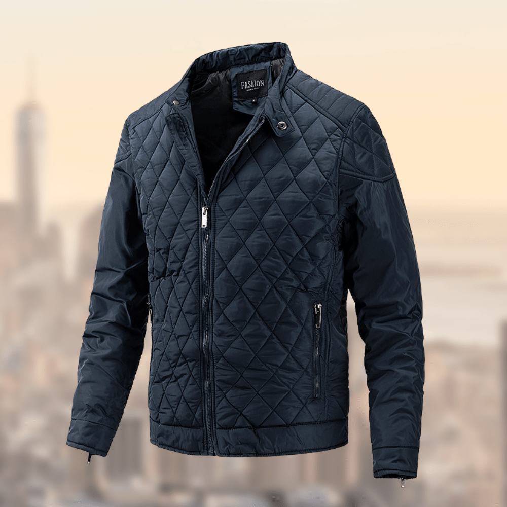 Mens Country padded Jacket, Zip closure, pockets. Fino