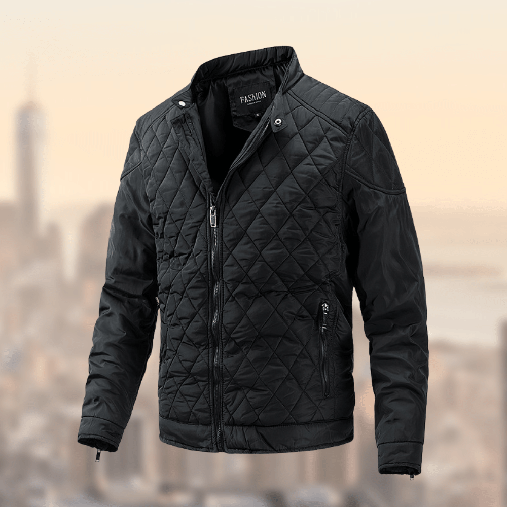 Mens Country padded Jacket, Zip closure, pockets. Fino