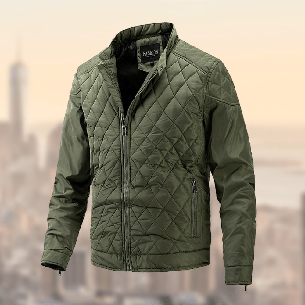 Mens Country padded Jacket, Zip closure, pockets. Fino