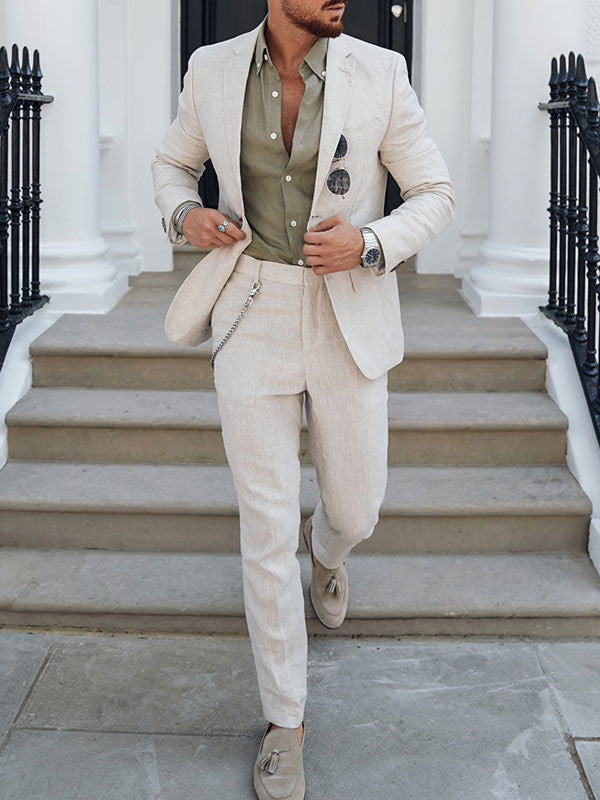 Men's Tailored Suit – Slim fit All-Season Design, Breathable & Modern Style Fino