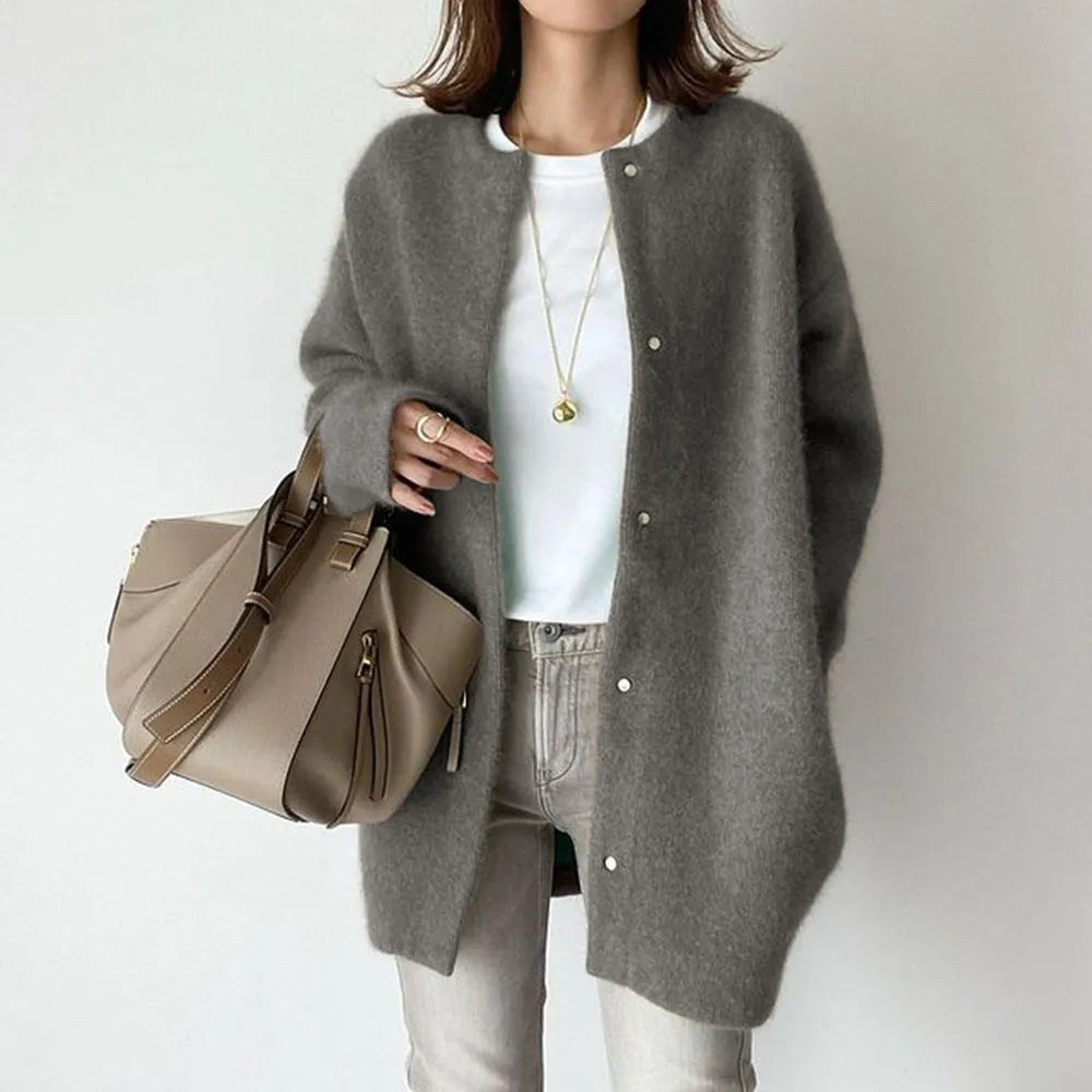 Women's knitted cardigan with button closure - Fino Fino