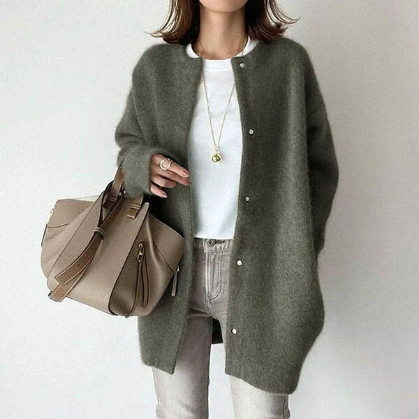 Women's knitted cardigan with button closure - Fino Fino