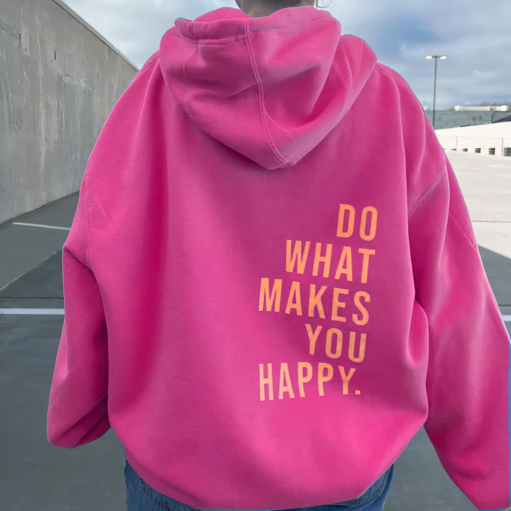 Women's hoodie sweater with text print Fino