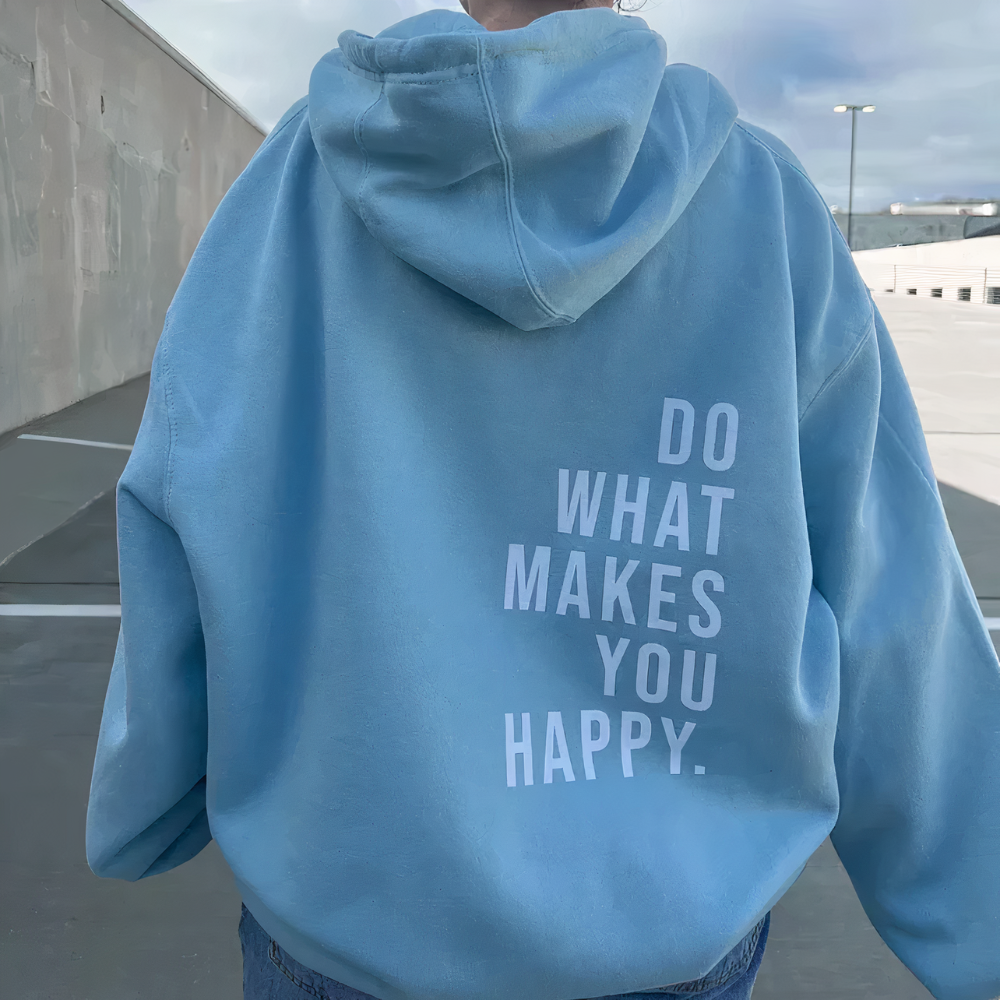 Women's hoodie sweater with text print Fino