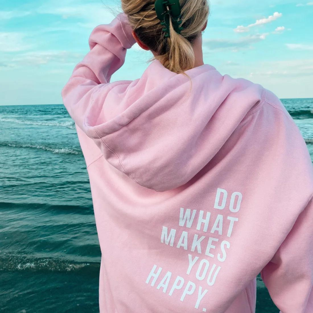 Women's hoodie sweater with text print Fino