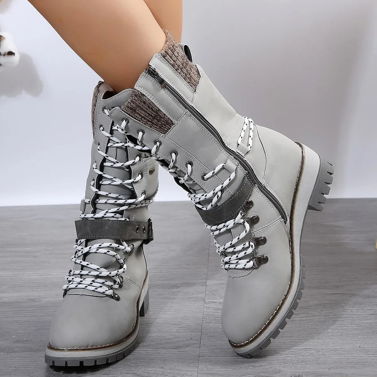 Women’s winter boots with side zip Fino