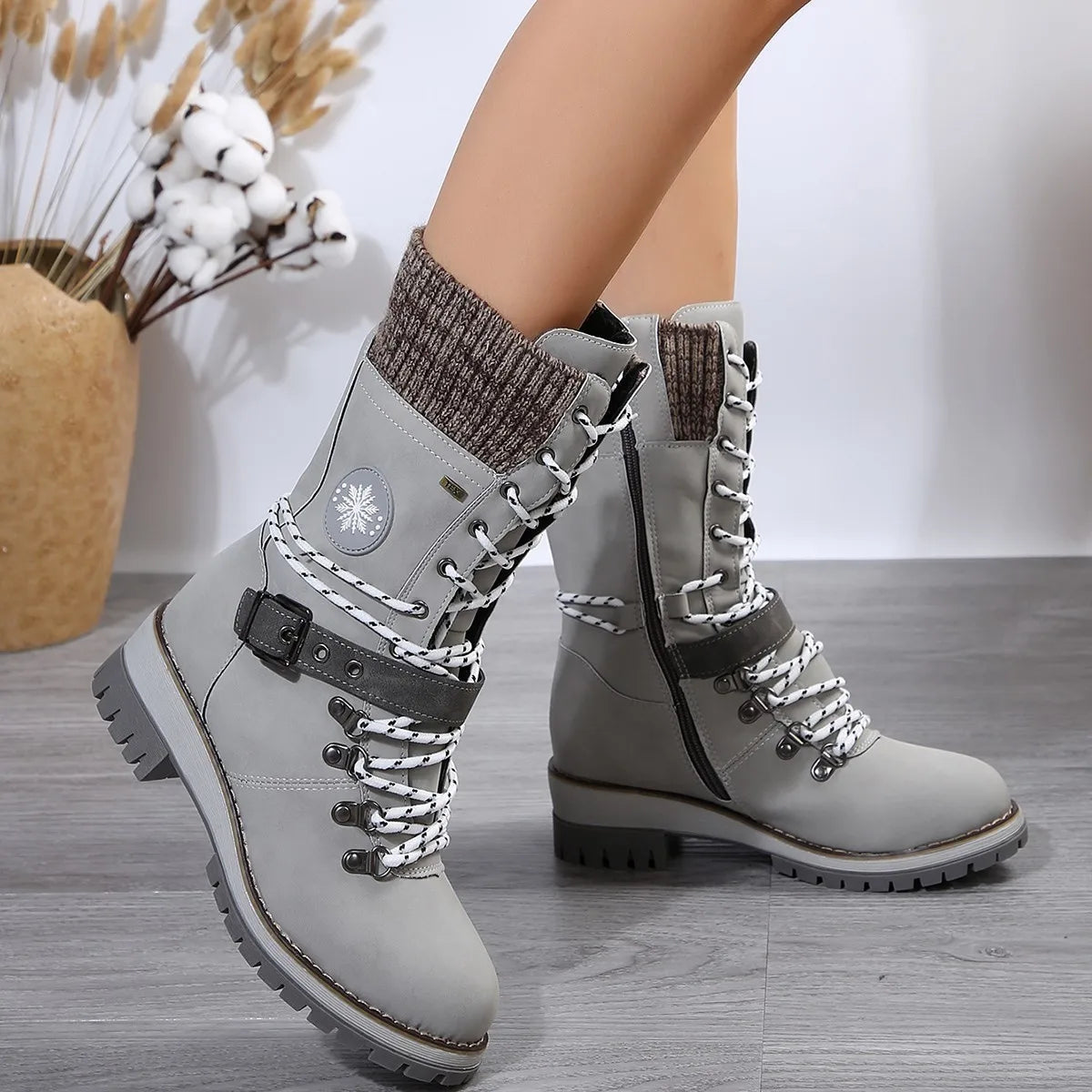 Women’s winter boots with side zip Fino