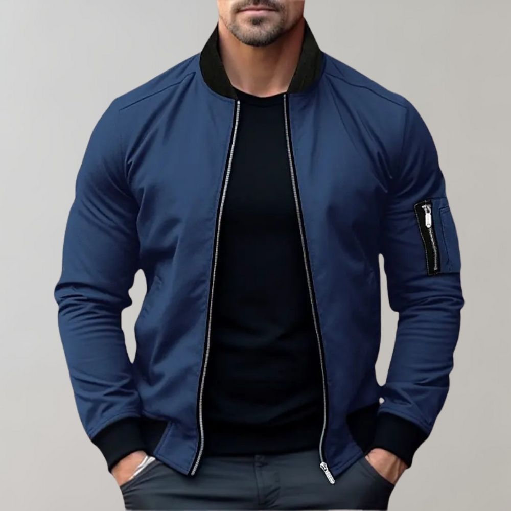 Men's All-Season Bomber Jacket - Stylish for Everyday Wear Fino
