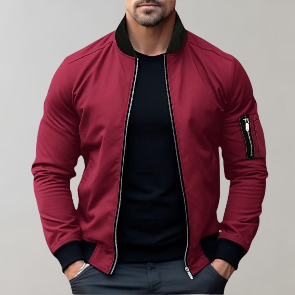 Men's All-Season Bomber Jacket - Stylish for Everyday Wear Fino