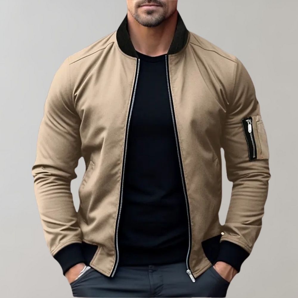 Men's All-Season Bomber Jacket - Stylish for Everyday Wear Fino