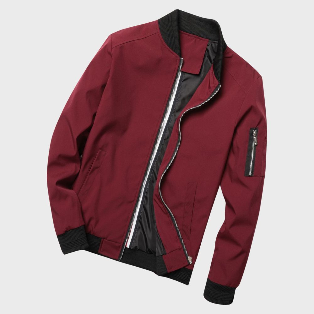 Men's All-Season Bomber Jacket - Stylish for Everyday Wear Fino