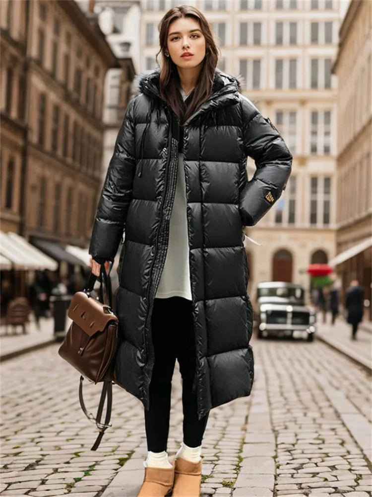 Women's long coat - padded jacket, Warm and cosy Fino