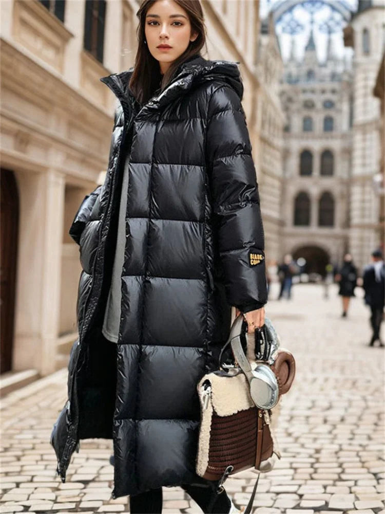 Women's long coat - padded jacket, Warm and cosy Fino
