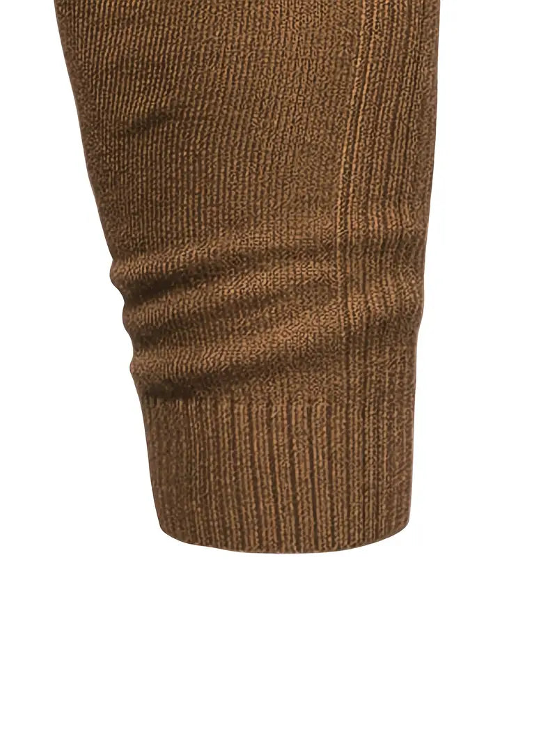 Men’s Slim fit Turtleneck Sweater - Soft Knit - Long Sleeve Smart Fino