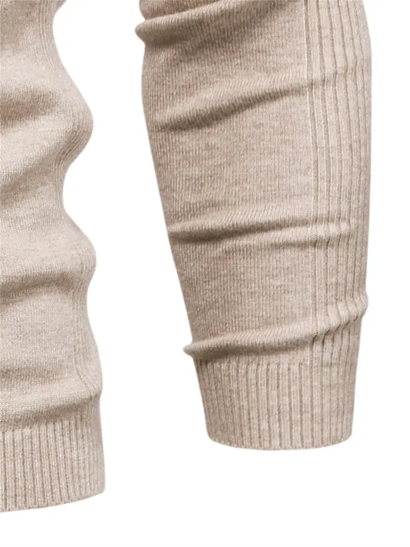 Men’s Slim fit Turtleneck Sweater - Soft Knit - Long Sleeve Smart Fino