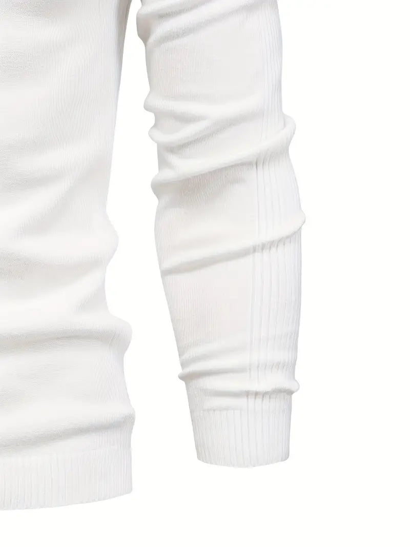 Men’s Slim fit Turtleneck Sweater - Soft Knit - Long Sleeve Smart Fino